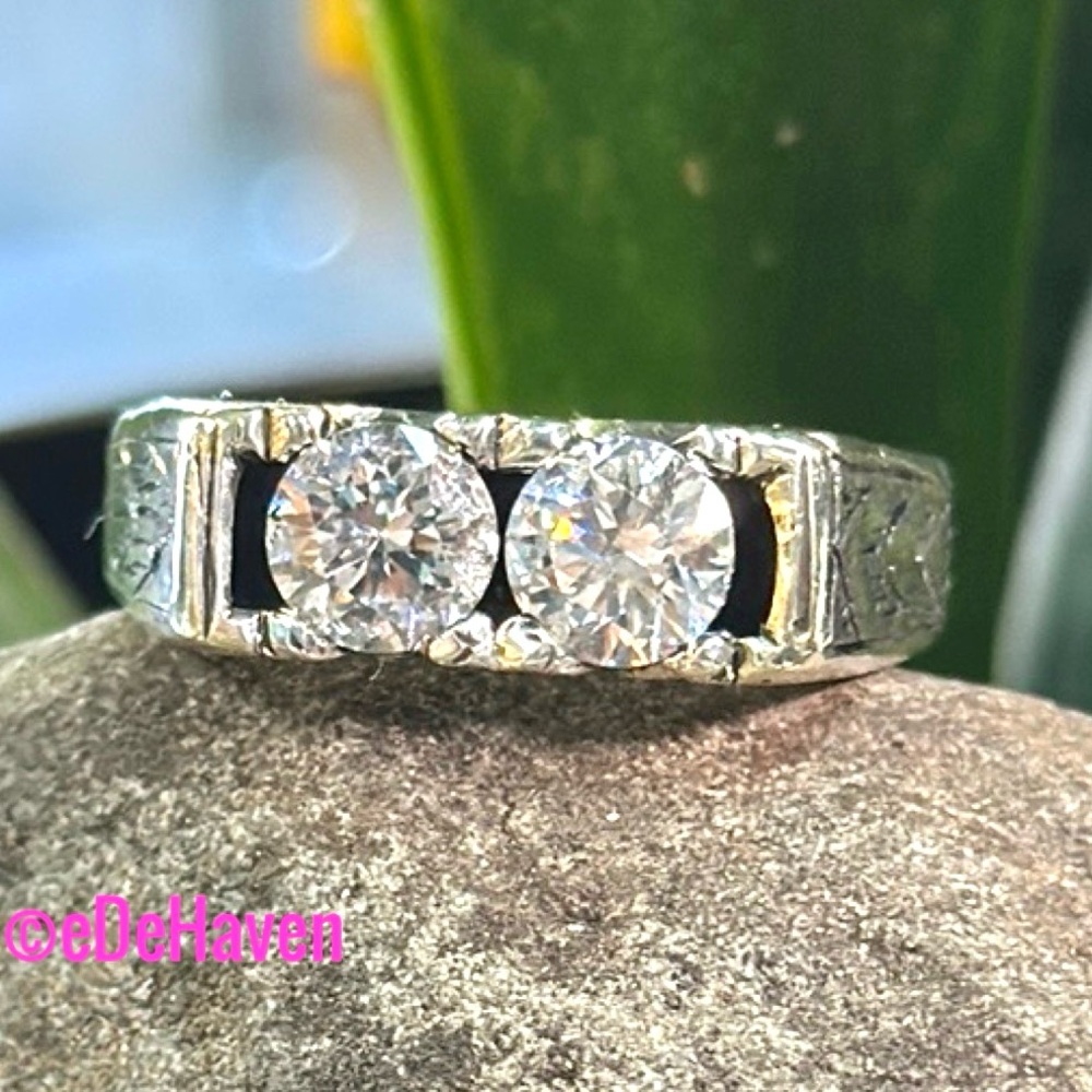 Custom Sterling CZ ring